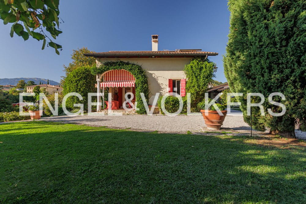 Romantic panorama from the village of Asolo