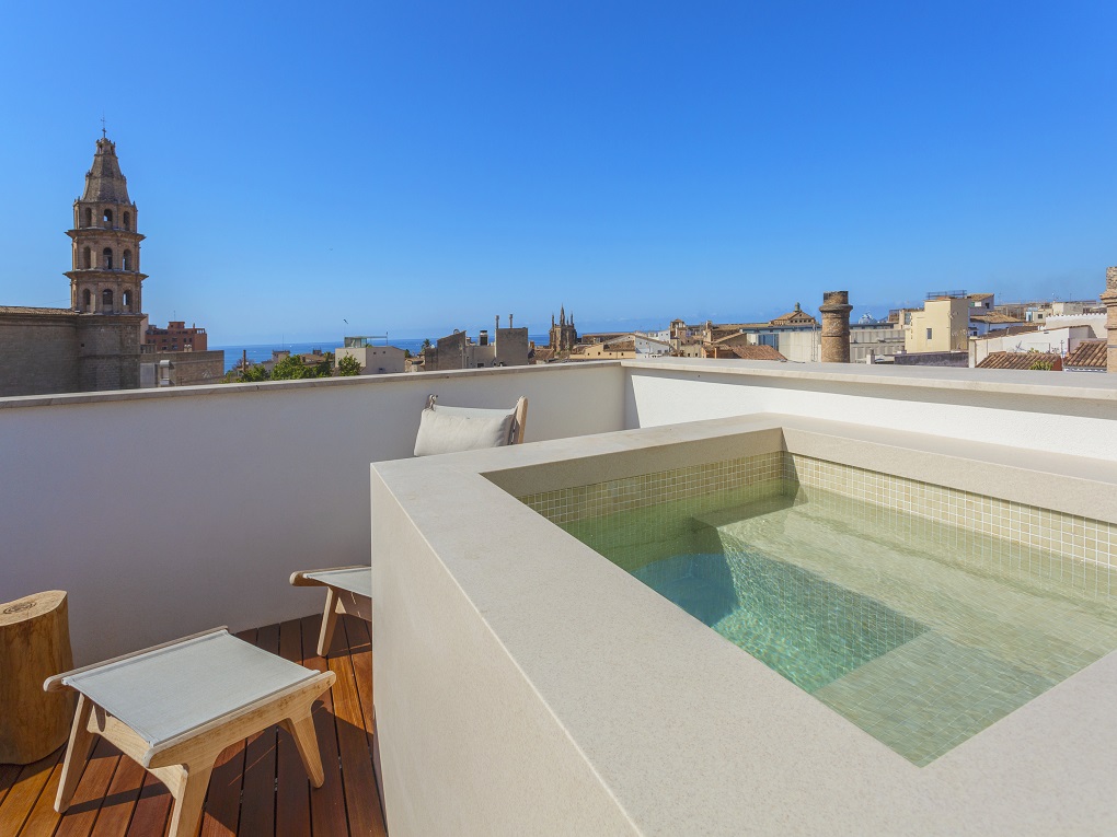 Casa de diseño con terraza con vistas al mar en Palma de Mallorca - Casco Antiguo