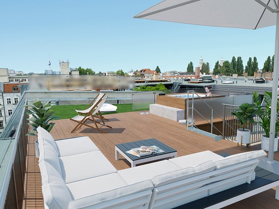 Visualisierung Dachterrasse