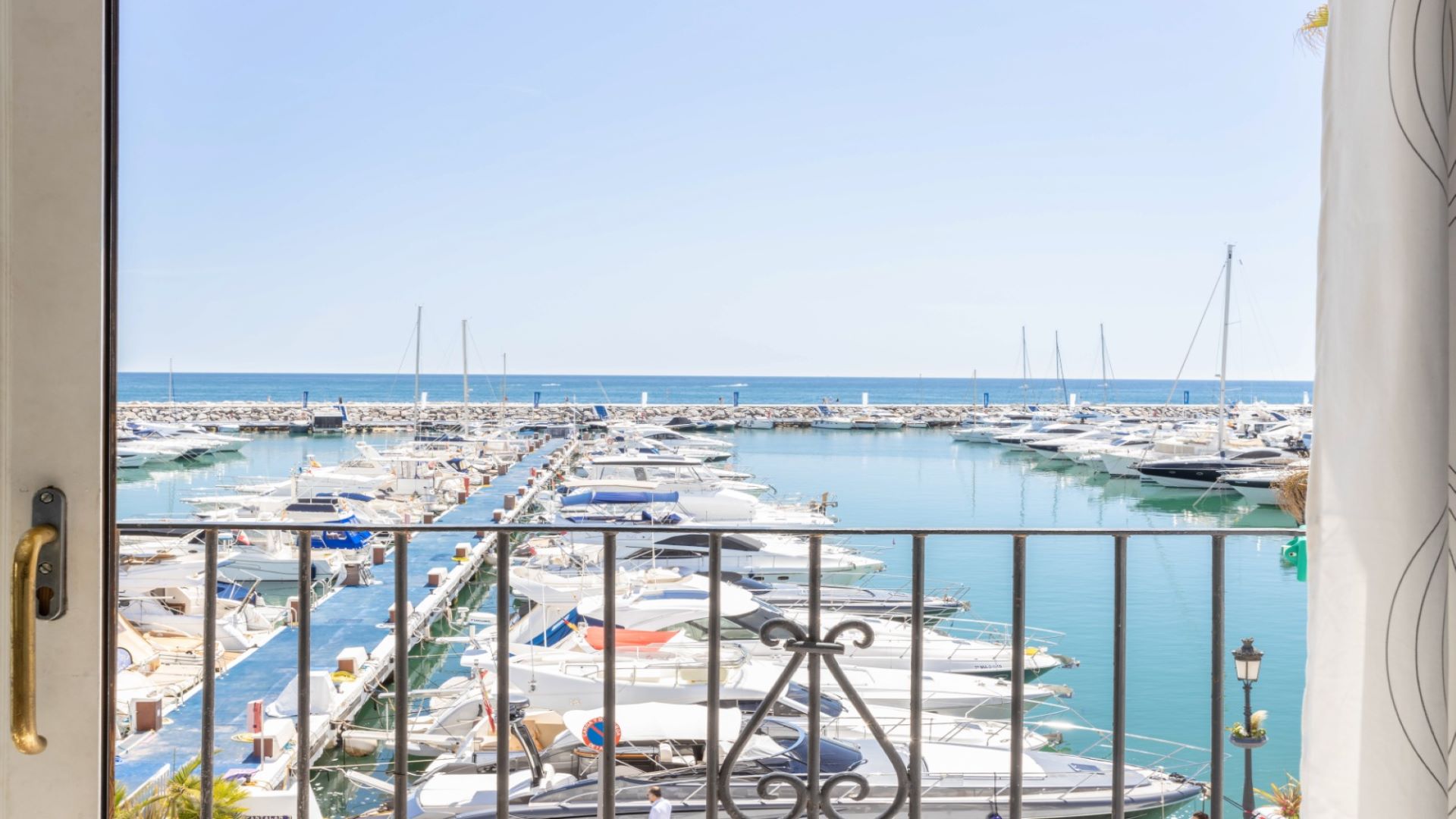 Puerto Banus Sign in Famouse Travel Destination and Luxury Harbour