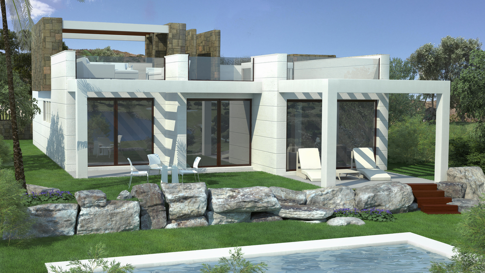Villa moderna en primera linea de Golf en Mijas