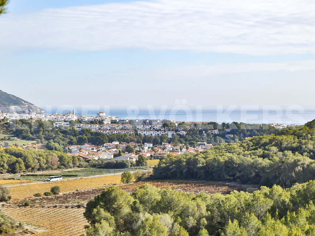 Casa con preciosas vistas a Sitges y el mar