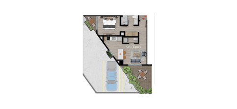 Apartamento con terraza para estrenar en venta en Santa Bárbara